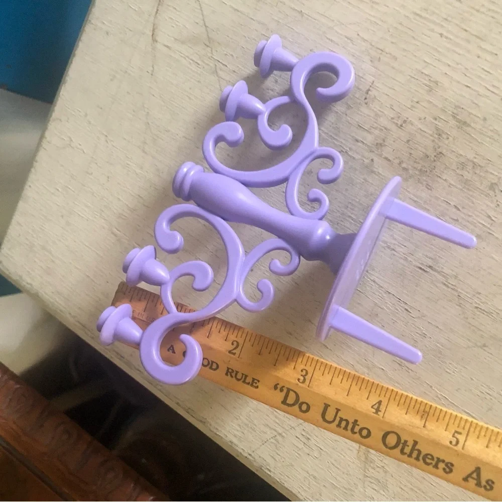 Purple Chandelier Cake Topper